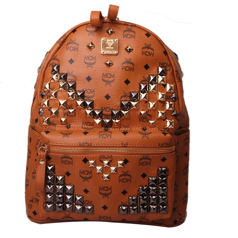 2014 NEW Sytle MCM Studded Backpack NO.0028